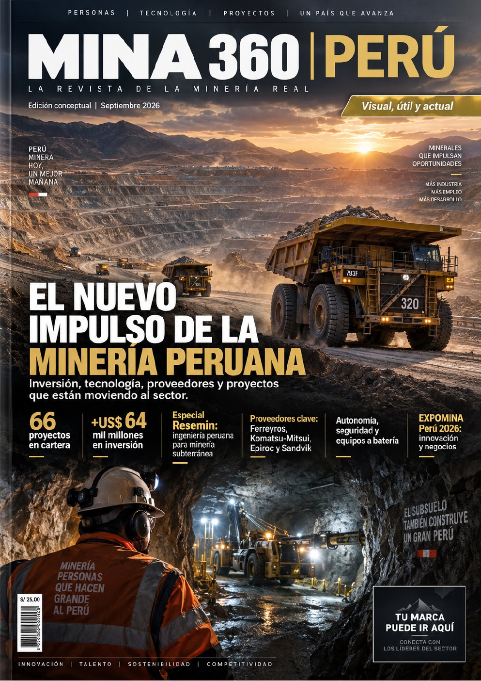 Portada real de Revista MINA 360, edición septiembre 2026